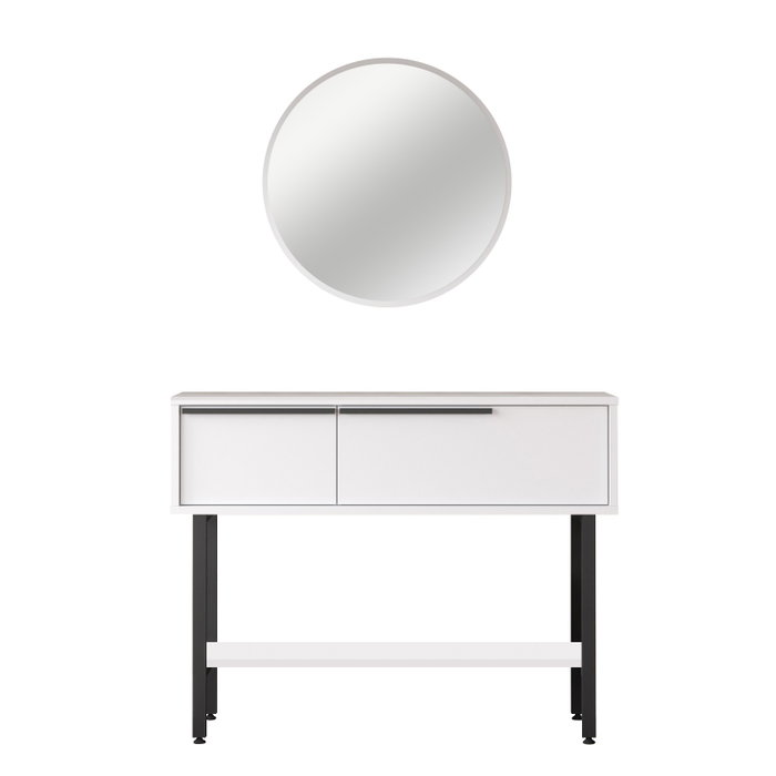 Hanah Home On12-W Aparador Blanco Tablero Partículas Melamina 100x76x29.5 cm